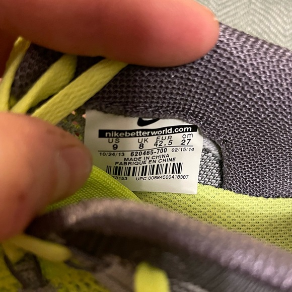 Nike Flyknit Lunar 2 Volt Size 9 - Picture 2 of 4